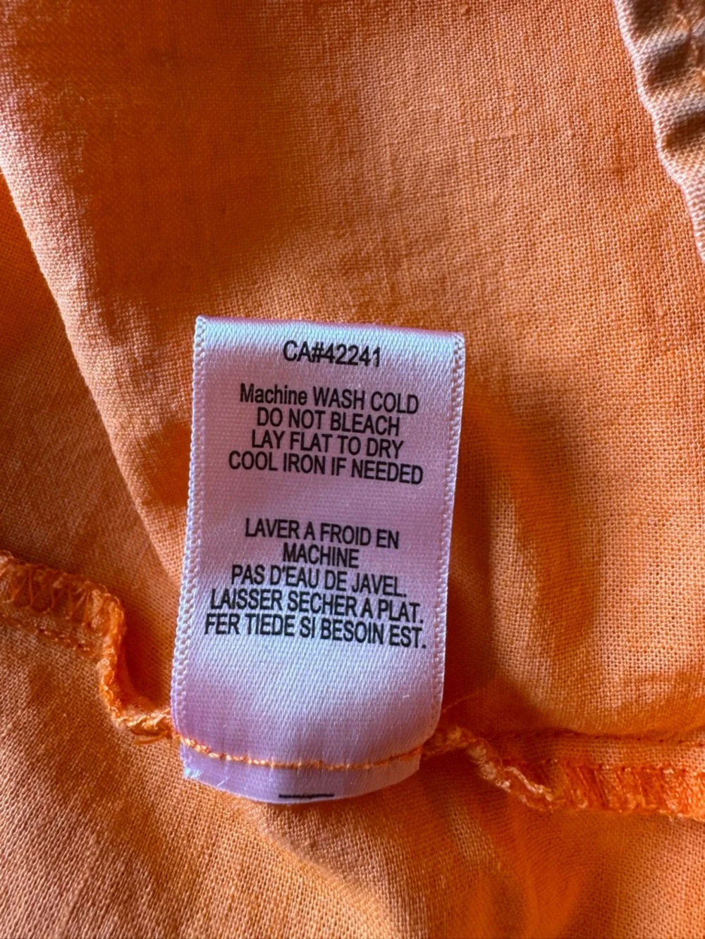 YFB Orange Linen Blend Smocked Bustier Maxi Dress Small Summer Vacation - Picture 10 of 11